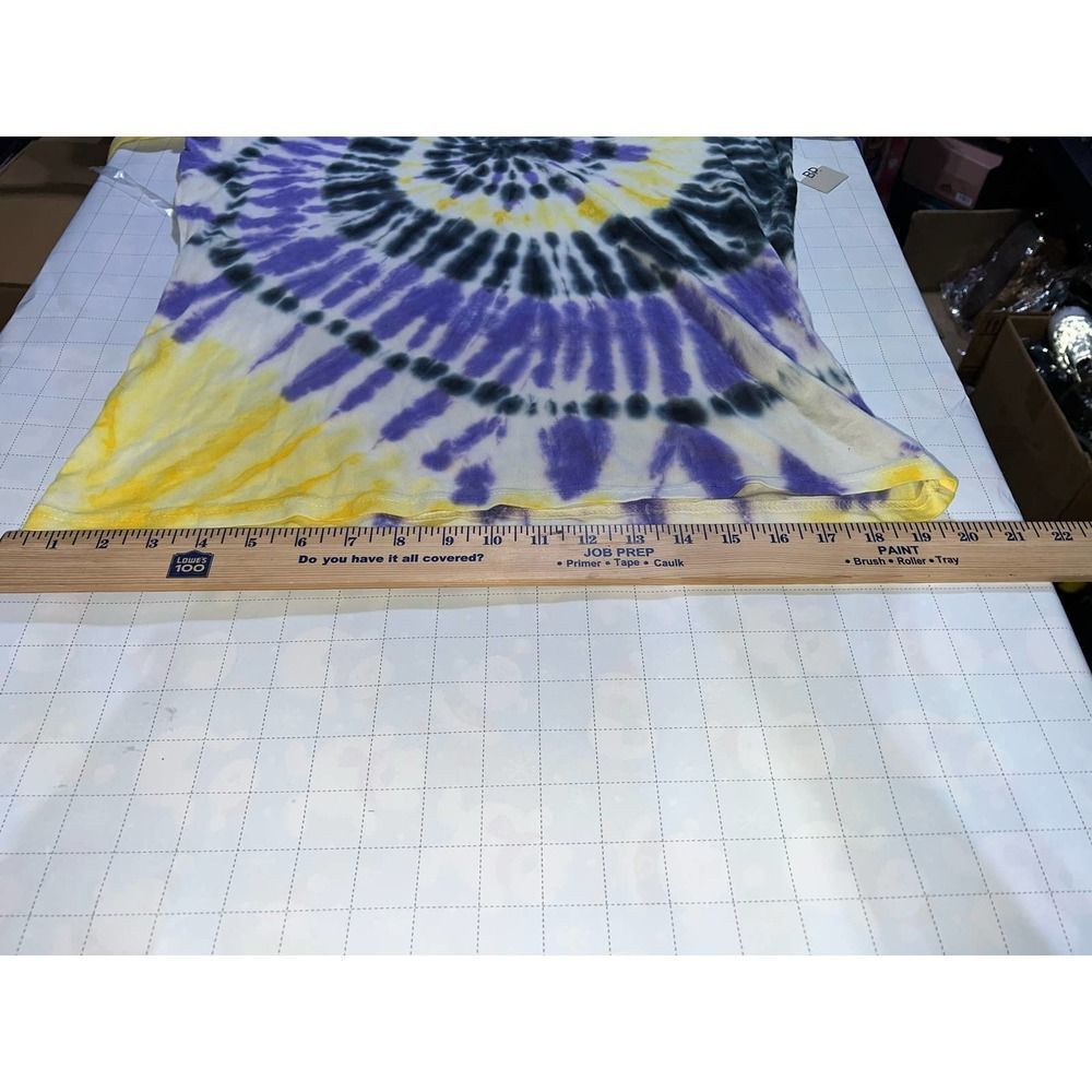 Bp Gender Inclusive In Purple- Yellow Tie Dye Tee xs - Picture 8 of 9